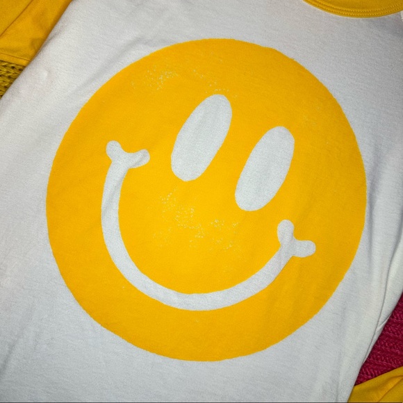 Big Bud Press Paintstamp Smiley Raglan Tee - Picture 2 of 3
